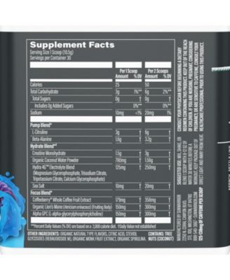 US Active Pre-Workout Tub, Blue Raspberry Pineapple, 315gm