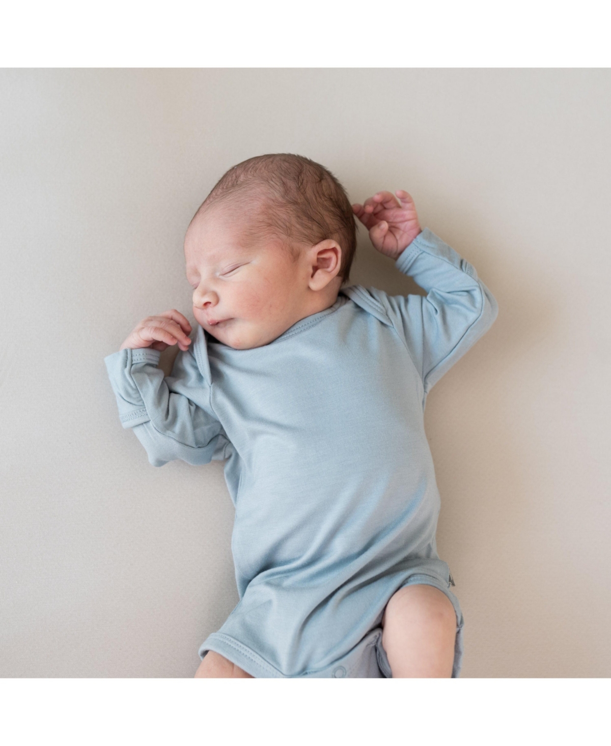 Kyte Baby Baby Boys 2-Pack Long Sleeve Bodysuit - Fog and slate