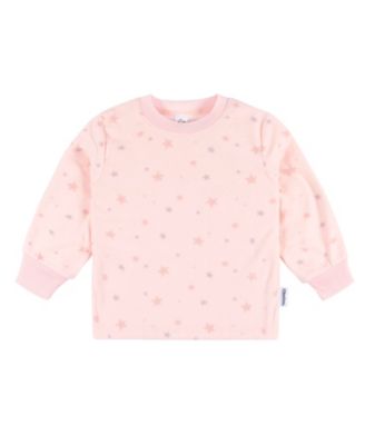 Baby Girls Long Sleeve Top and Pant Fleece Pajamas, 2-piece