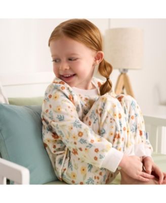 Baby Girls Long Sleeve Top and Pant Fleece Pajamas, 2-piece