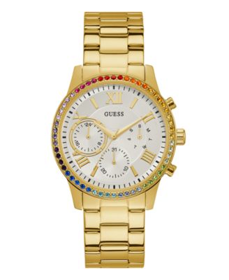 GUESS Women s Analog Gold Tone Stainless Steel Watch 40mm Macy s