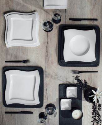 New Wave Rim Soup Bowls, Set of 4