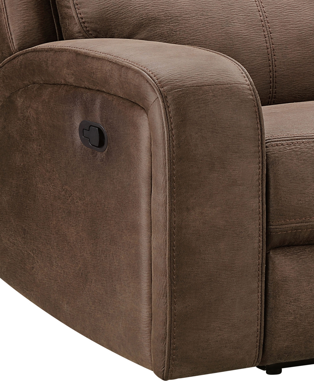 ABBYSON LIVING 64" FABRIC MANUAL RECLINING LOVESEAT 