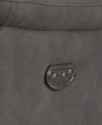 75" Fabric Power Reclining Console Loveseat