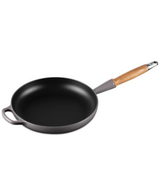 Enameled Cast Iron Alpine Wood Handle 2.25-Qt. Fry Pan