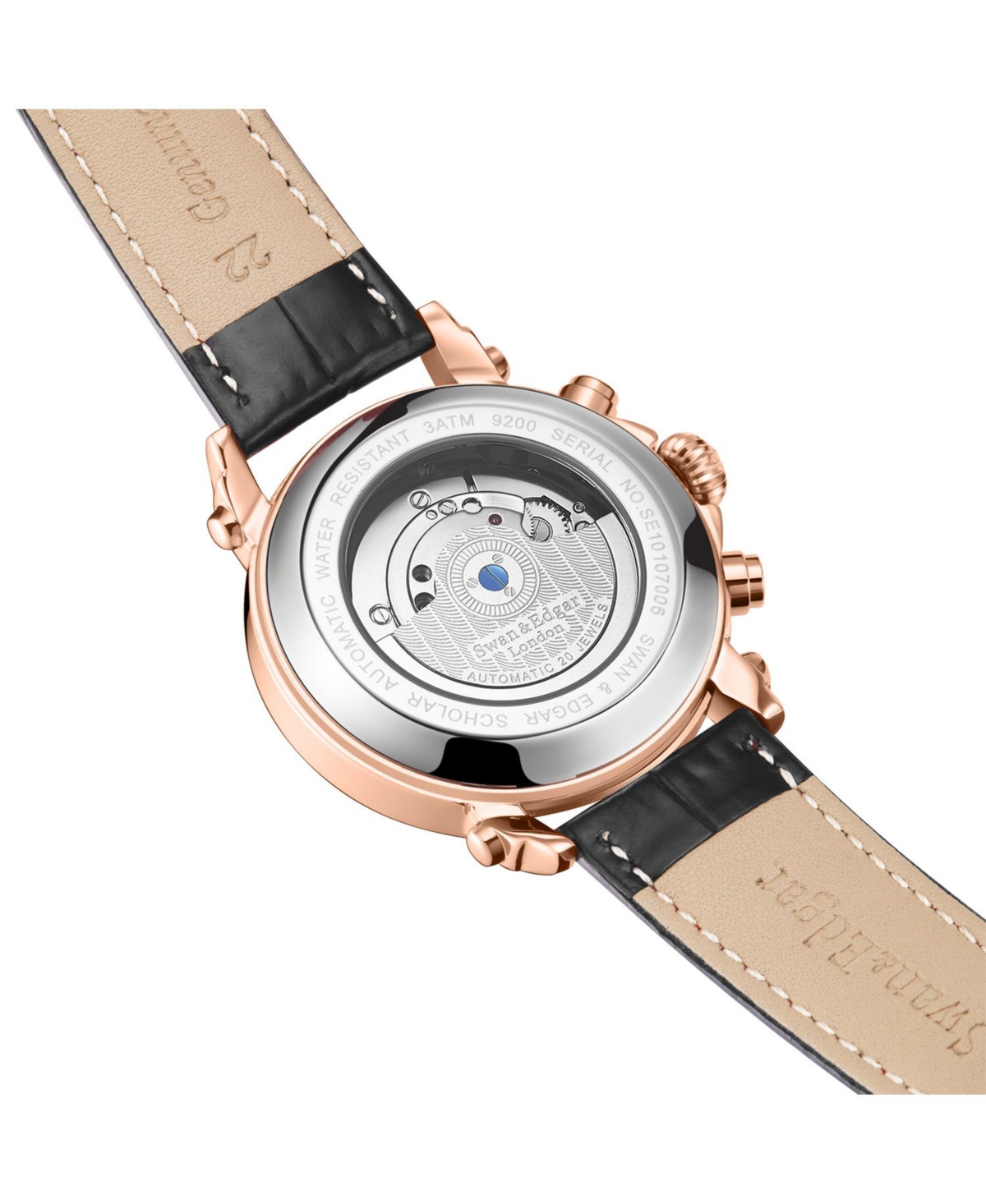 Swan and Edgar SE1900 Swan & Edgar Hand Assembled Scholar Automatic- Rose white