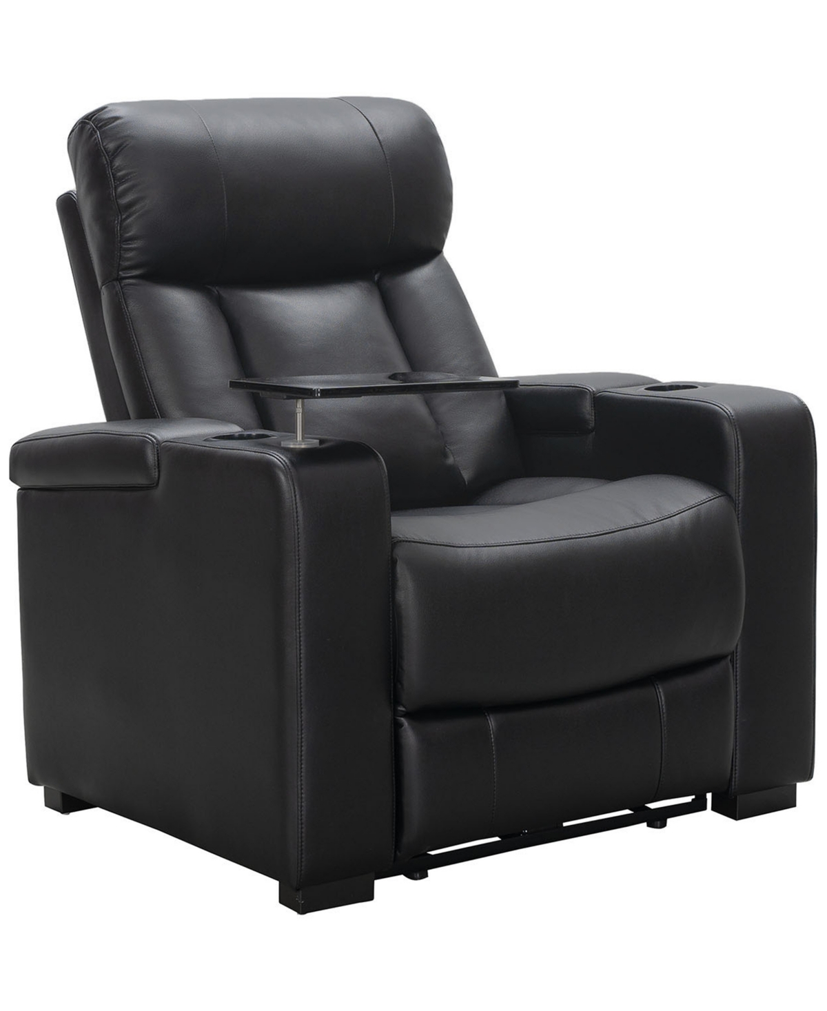 ABBYSON LIVING 38" POLYURETHANE LEATHER POWER RECLINER 