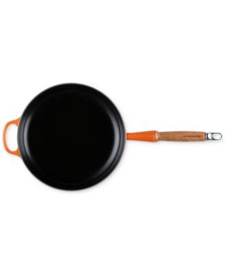 Enameled Cast Iron Alpine Wood Handle 2.25-Qt. Fry Pan