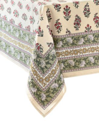 Nomad Harvest Block Print Rectangle Tablecloth, 60" x 84"	