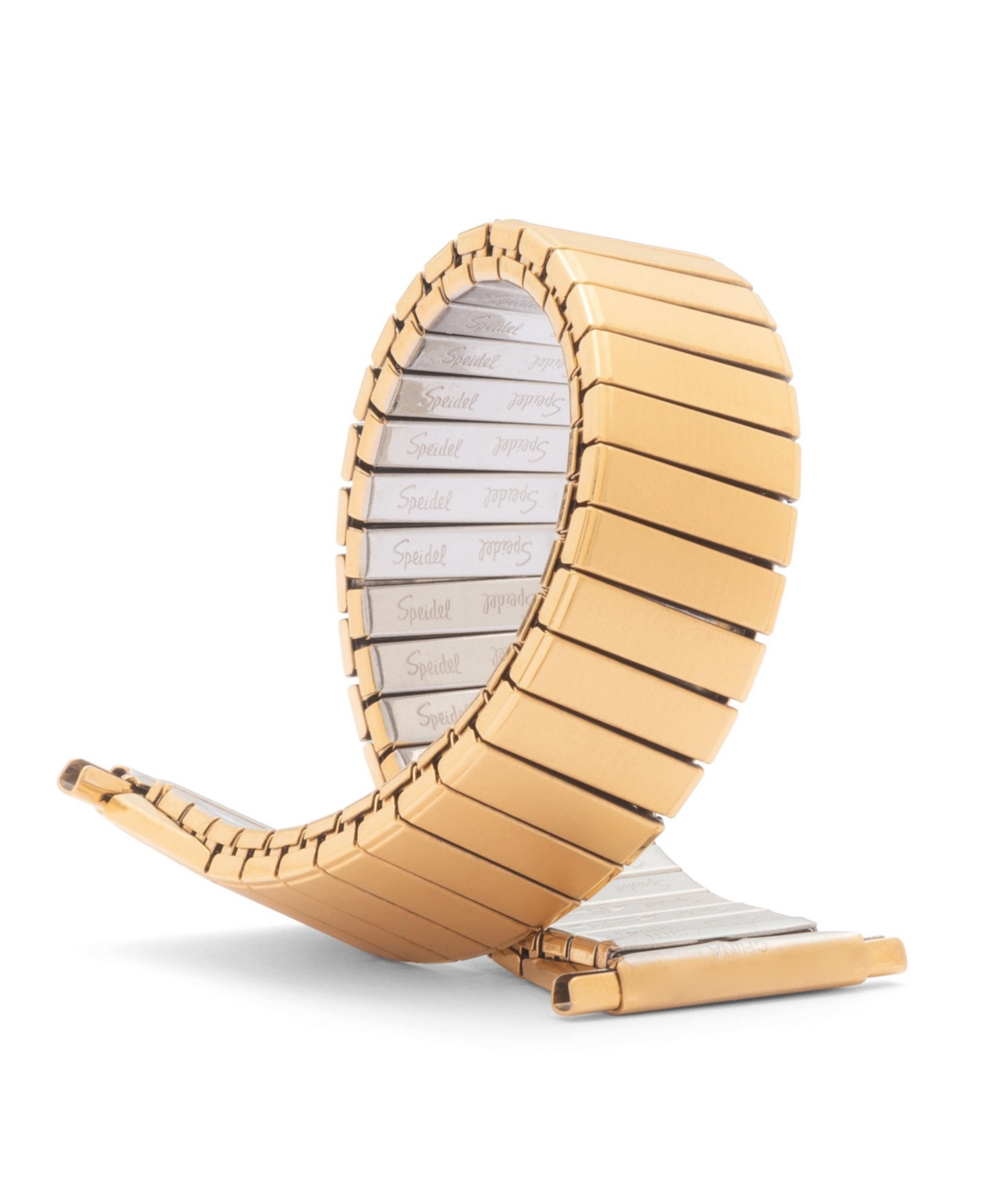 Men's Twist-o-Flex Tapered 18-24MM Adjustable End Bands Gold- Regular, Straight End - Gold