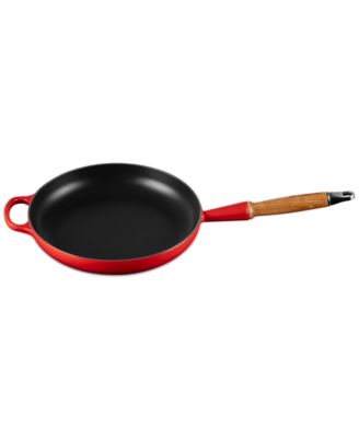 Enameled Cast Iron Alpine Wood Handle 2.25-Qt. Fry Pan