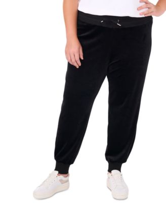 Plus Size Velour Drawstring Waist Jogger Pants Created for Macy s