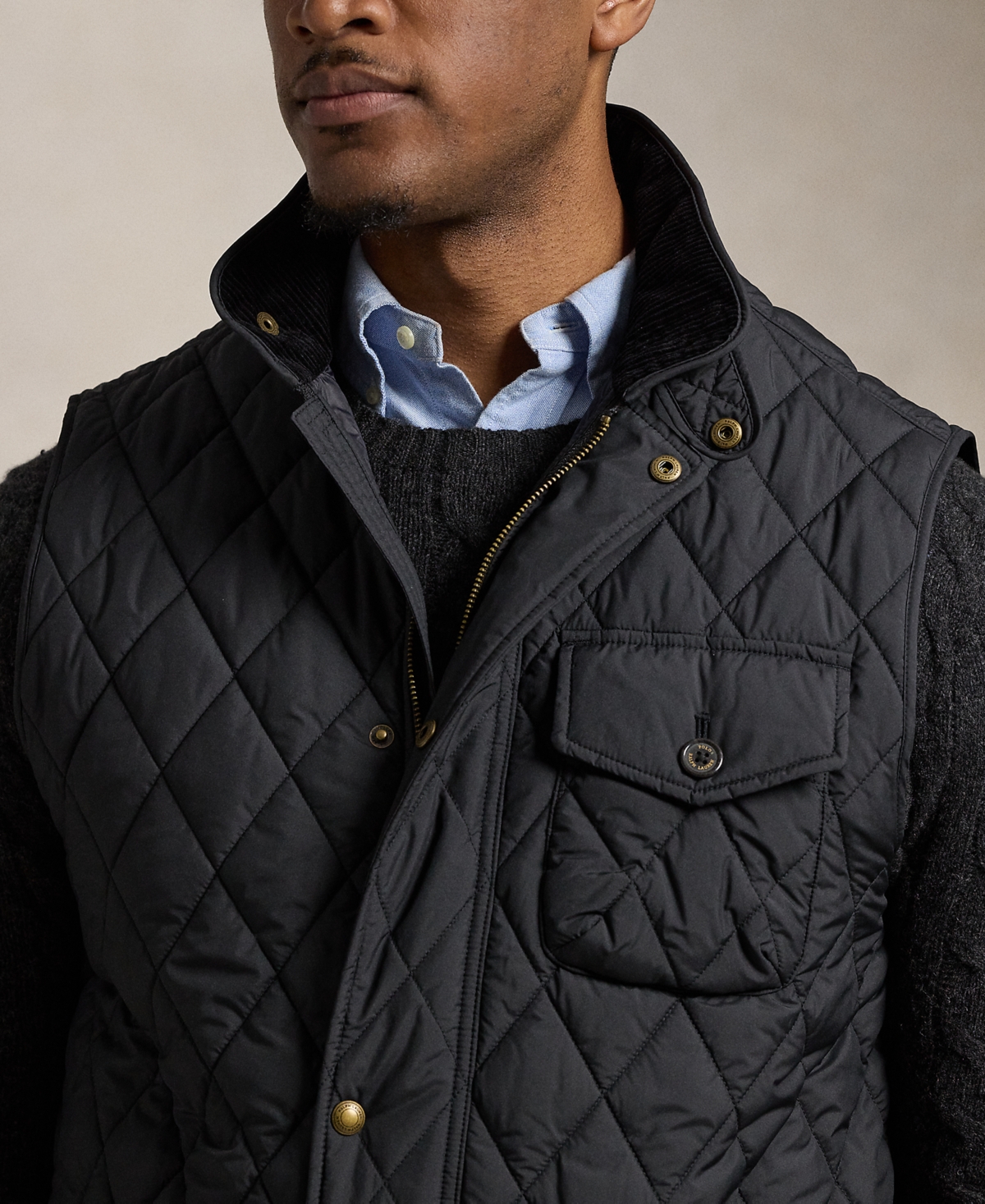 Polo Ralph Lauren Men's Big & Tall The Beaton Quilted Utility Vest