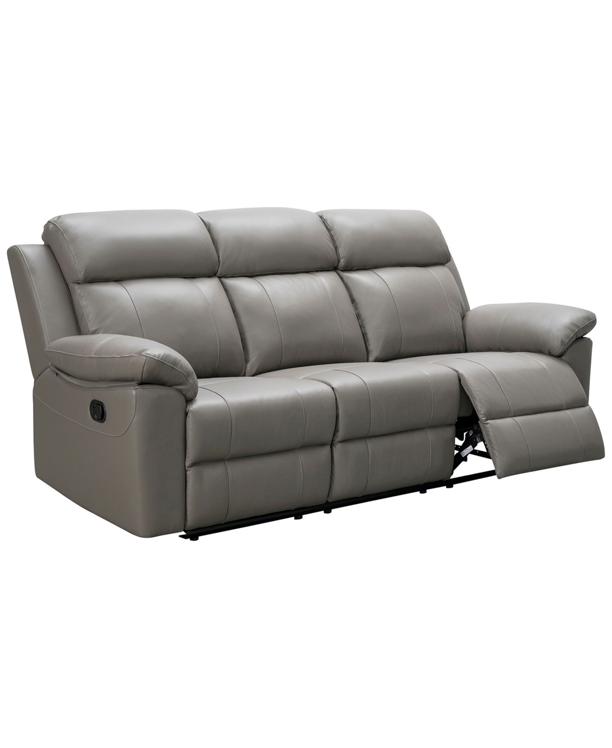 ABBYSON LIVING 90" LEATHER MANUAL RECLINING SOFA 