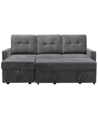 83" Fabric Storage Sofa Bed