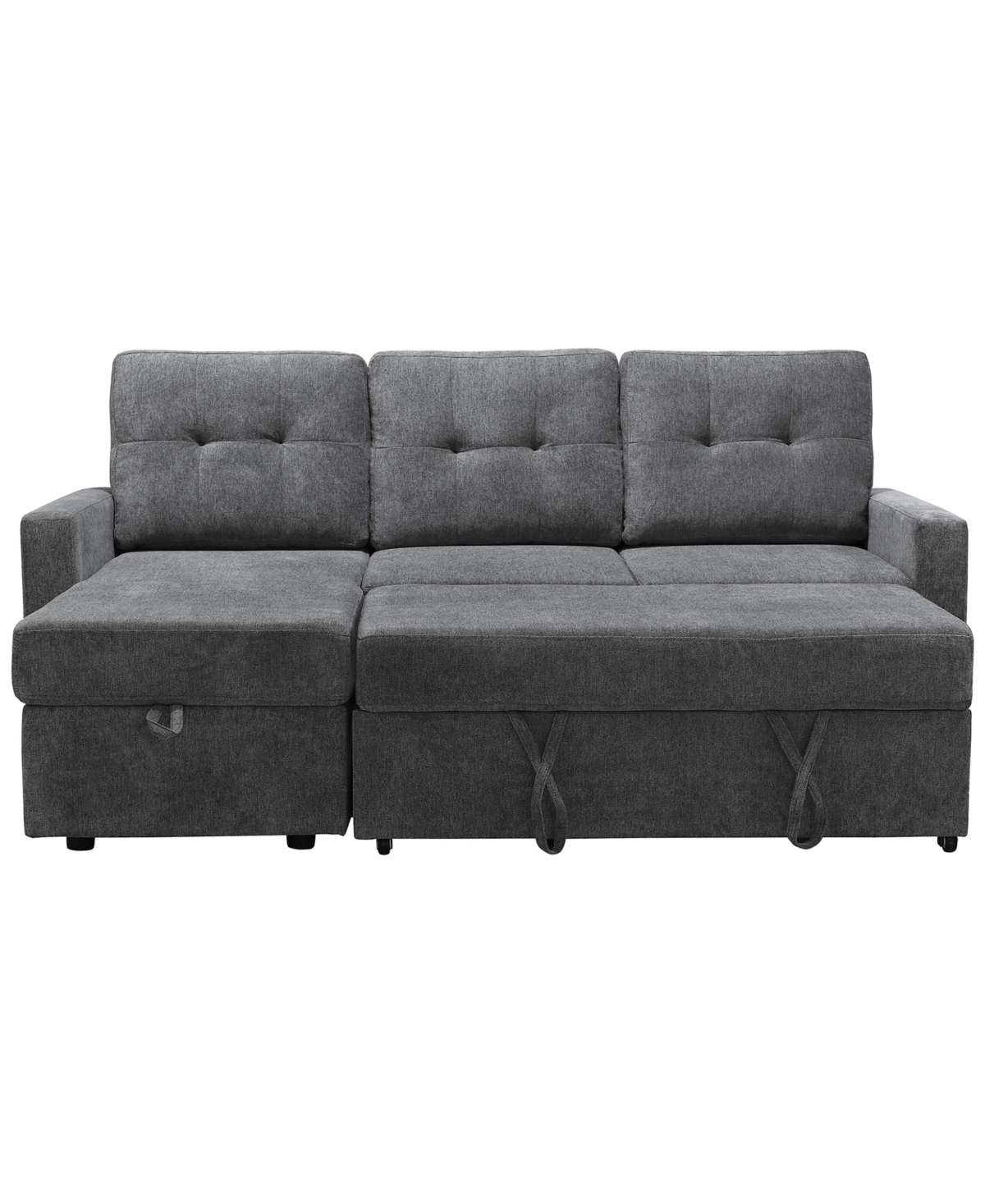 ABBYSON LIVING 83" FABRIC STORAGE SOFA BED 