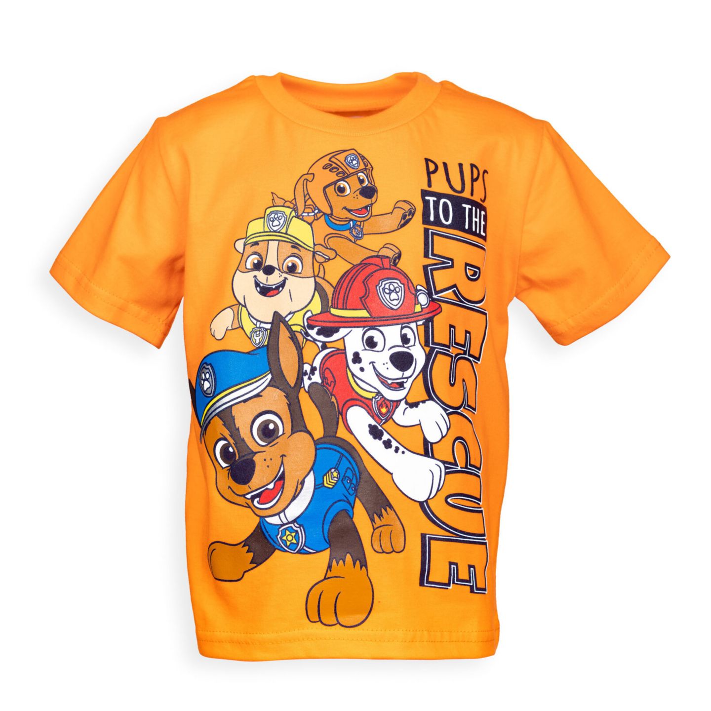 Футболки Paw Patrol Nickelodeon 4-Pack Short Sleeve T-Shirts для мальчиков-малышей, цвет: Красный оранжевый жёлтый — фото 5
