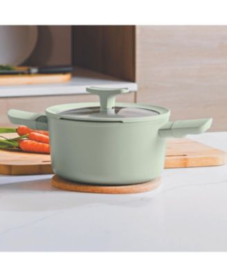 Balance 6Pc Non-stick Ceramic Cookware Set With Glass Lid, Recycled Aluminum