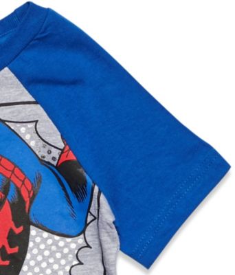 Toddler Boys Marvel Captain America Black Panther Iron Man Short Sleeve Graphic T-Shirt