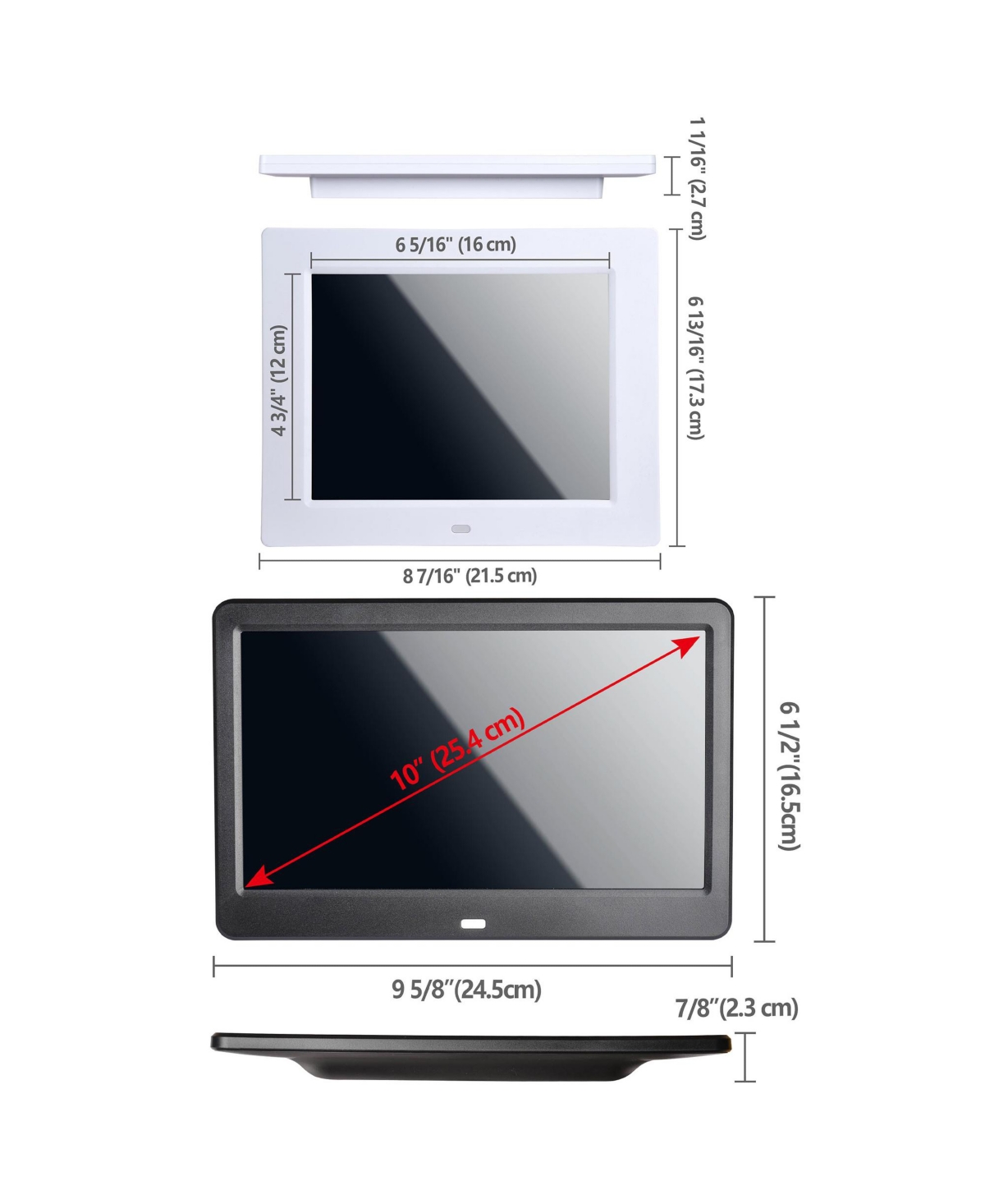 Yescom Lcd Day Clock Digital Calendar Alarm Large Dementia Table Home Office 2 Pack -gray