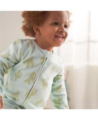 Baby Girls Baby Baby Footless Fleece Pajamas, 3-Pack