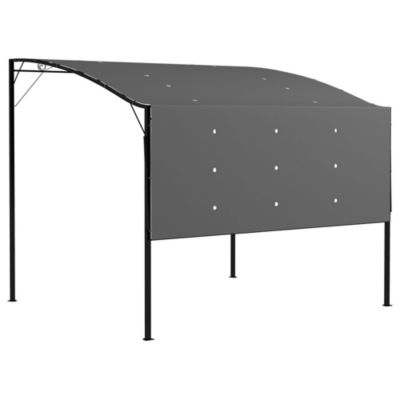 10' x 8' Outdoor Pergola and Patio Gazebo for Garden, Dark