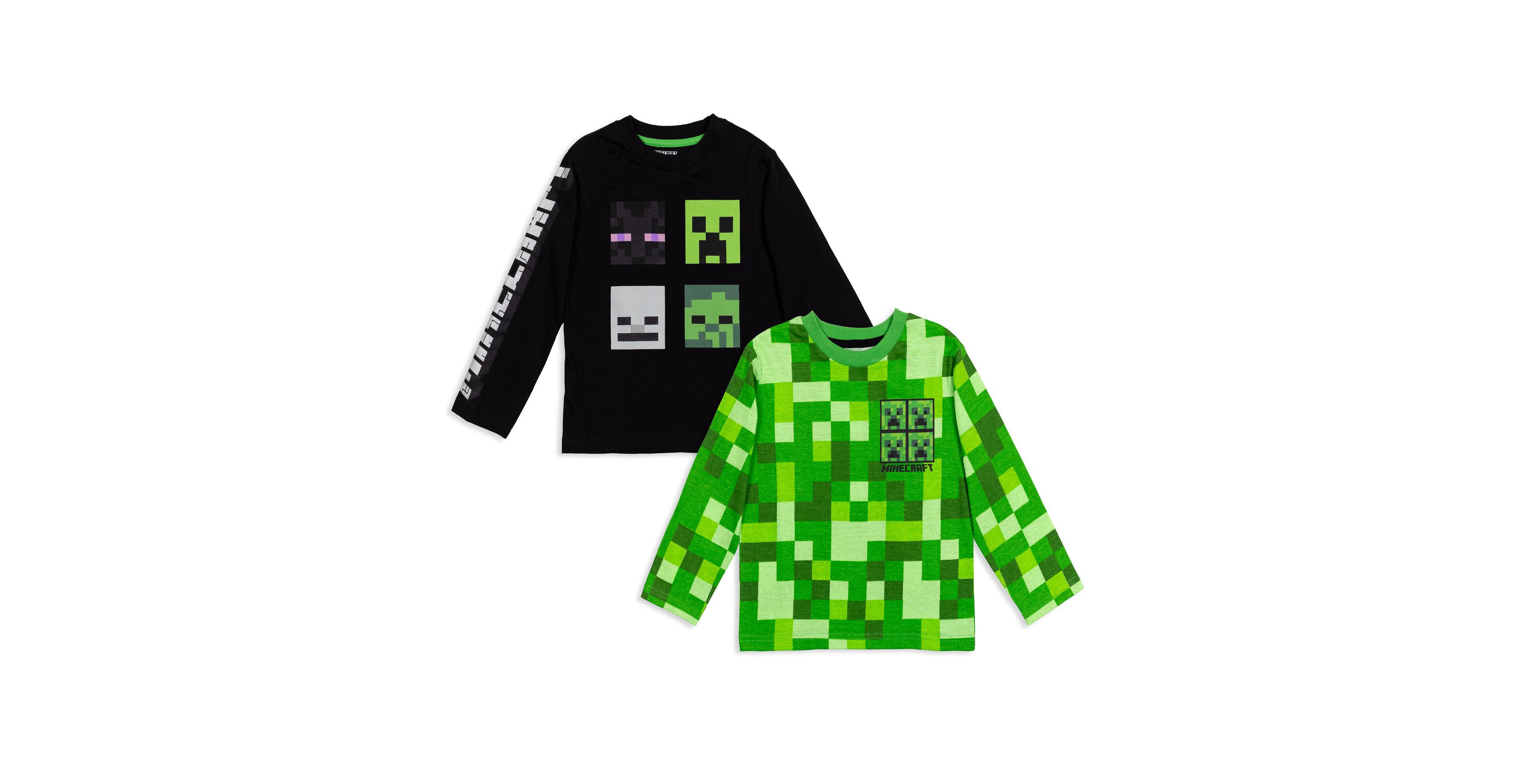 Minecraft Boys Mobs 2 Pack Long Sleeve Graphic T-Shirt [SizeDescription1