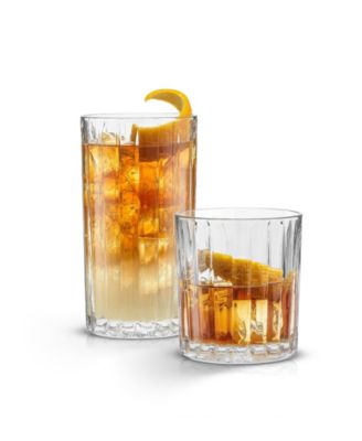 Alina Ribbed Glass Drinkware Set