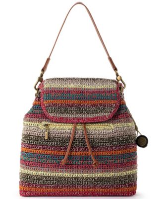 The Sak, Sayulita Crochet Flap Backpack Sand Neutral Patch, Medium Amazon.com: The Sak Sayulita Gen Backpack: Clothing, Shoes  main image 4
