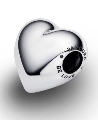 Sterling Silver Be Love Engravable Large Heart Charm