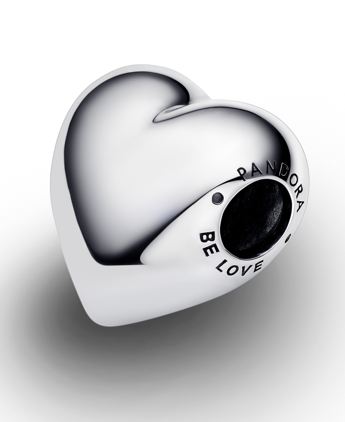 Pandora Sterling Silver Be Love Engravable Large Heart Charm In Silver