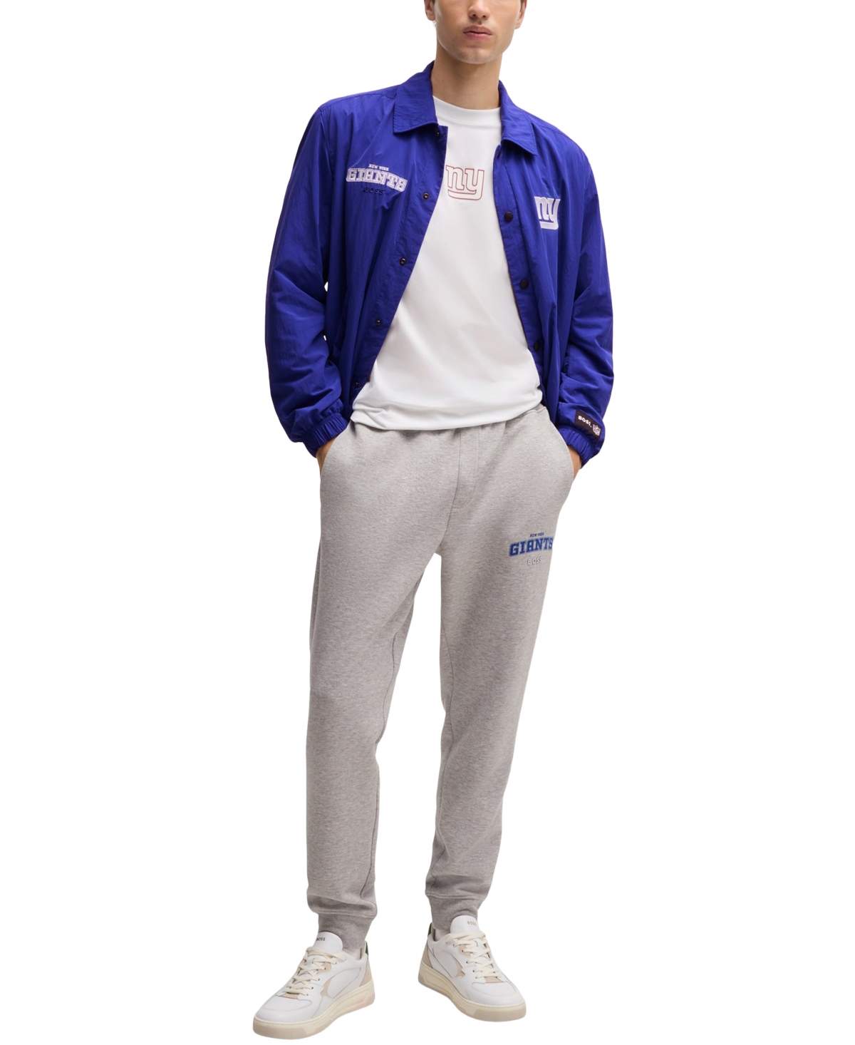 Boss x Nfl Embroidered Branding Water-Repellent Jacket