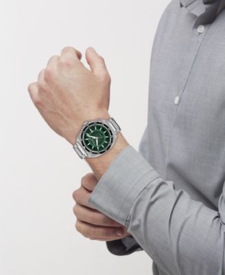 Men's Automatic Silver Charter Stainless Steel Watch 44.5mm