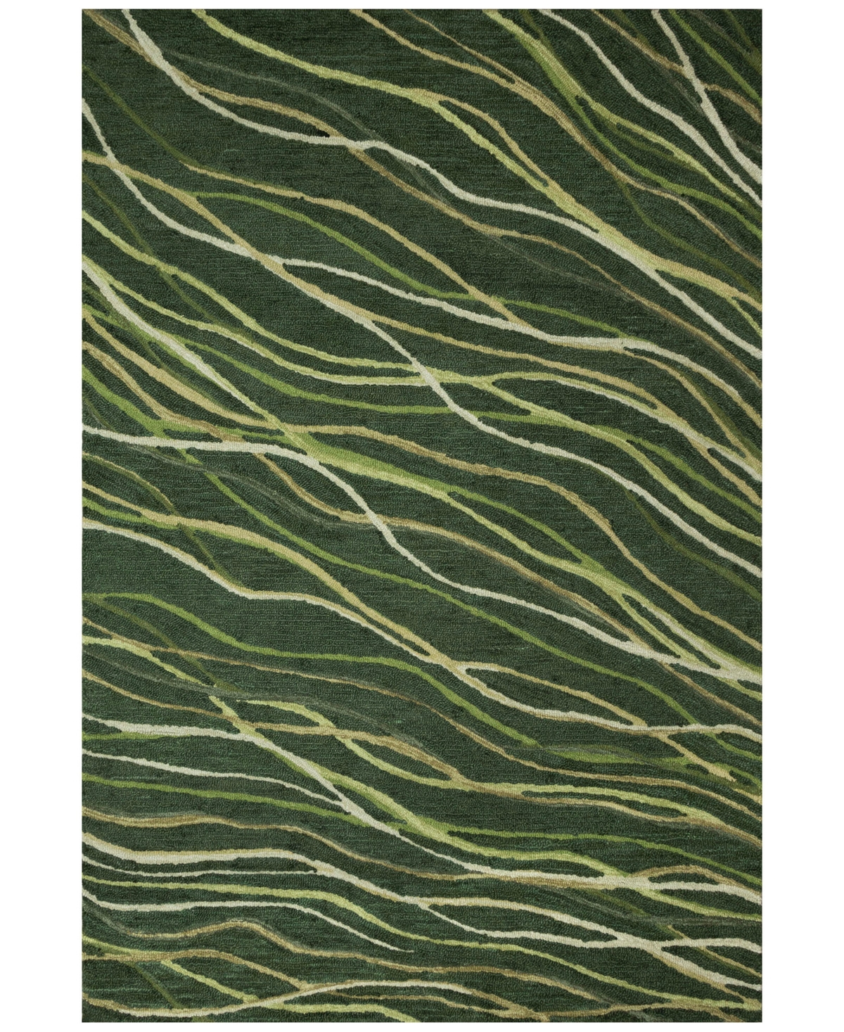 Liora Manne Horizon Ribbons 8'3"x11'6" Area Rug In Moss