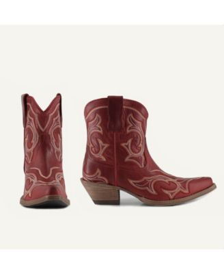 Regina Leather Cowgirl Boots - Classic Western Elegance & Comfort By Buck & Brana