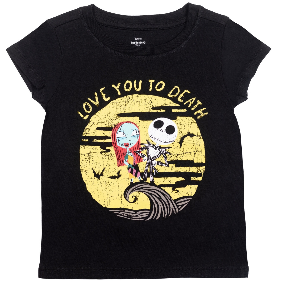 Disney Toddler Girls Nightmare Before Christmas 3 Pack T-Shirts to -black/red