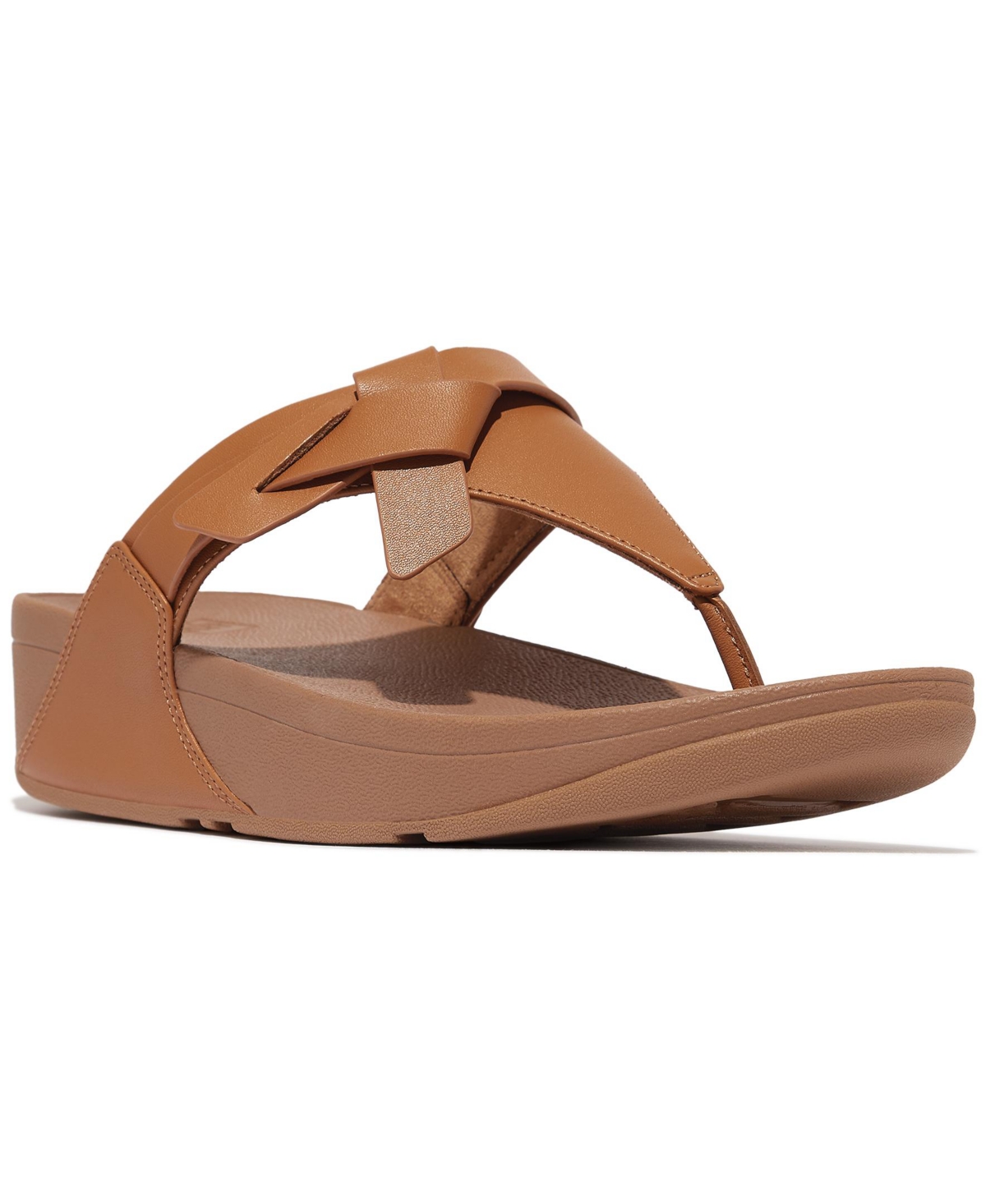 FitFlop Women's Lulu Folded Knot Leather Toe-Post Sandals