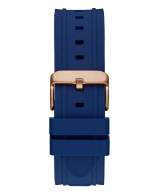 Men's Multi-Function Blue Silicone Watch 46mm