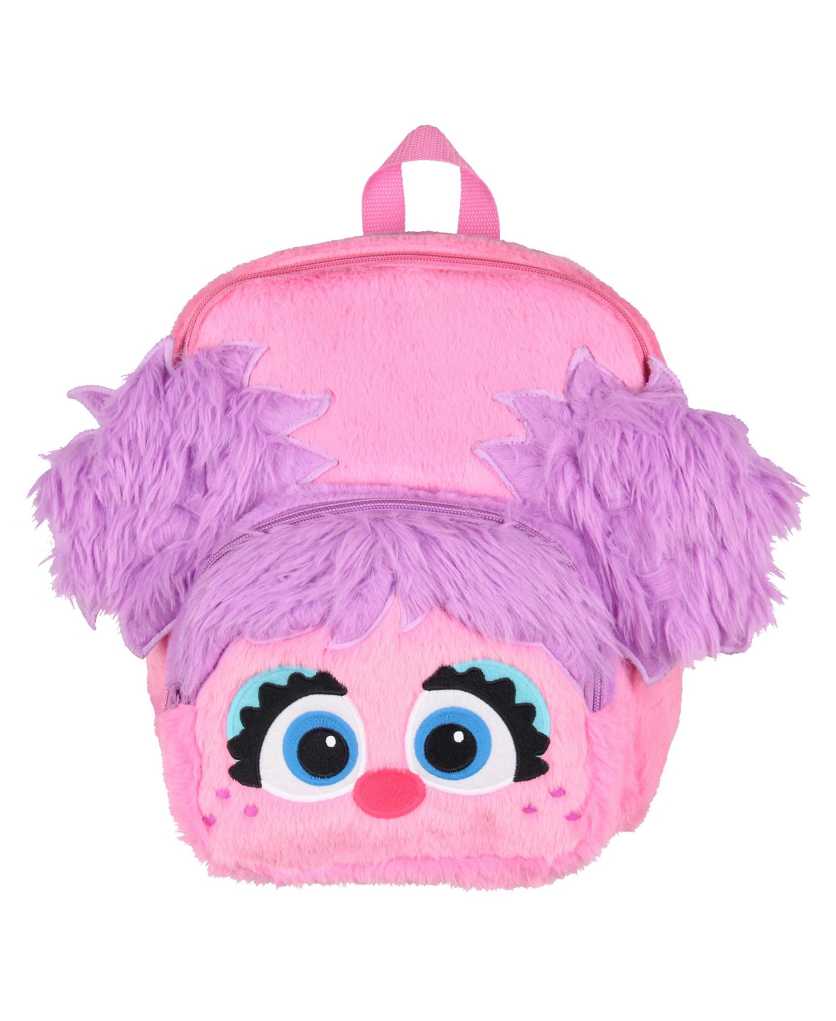 Plush Furry Abby Cadabby Smile Face 12 Inch Backpack Book Bag - Pink