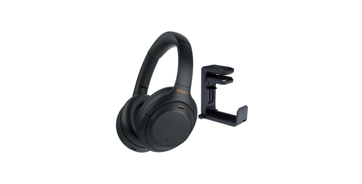 Sony Wh-1000XM4 Wireless Noise Canceling Over-Ear Headphones Bundle - Black