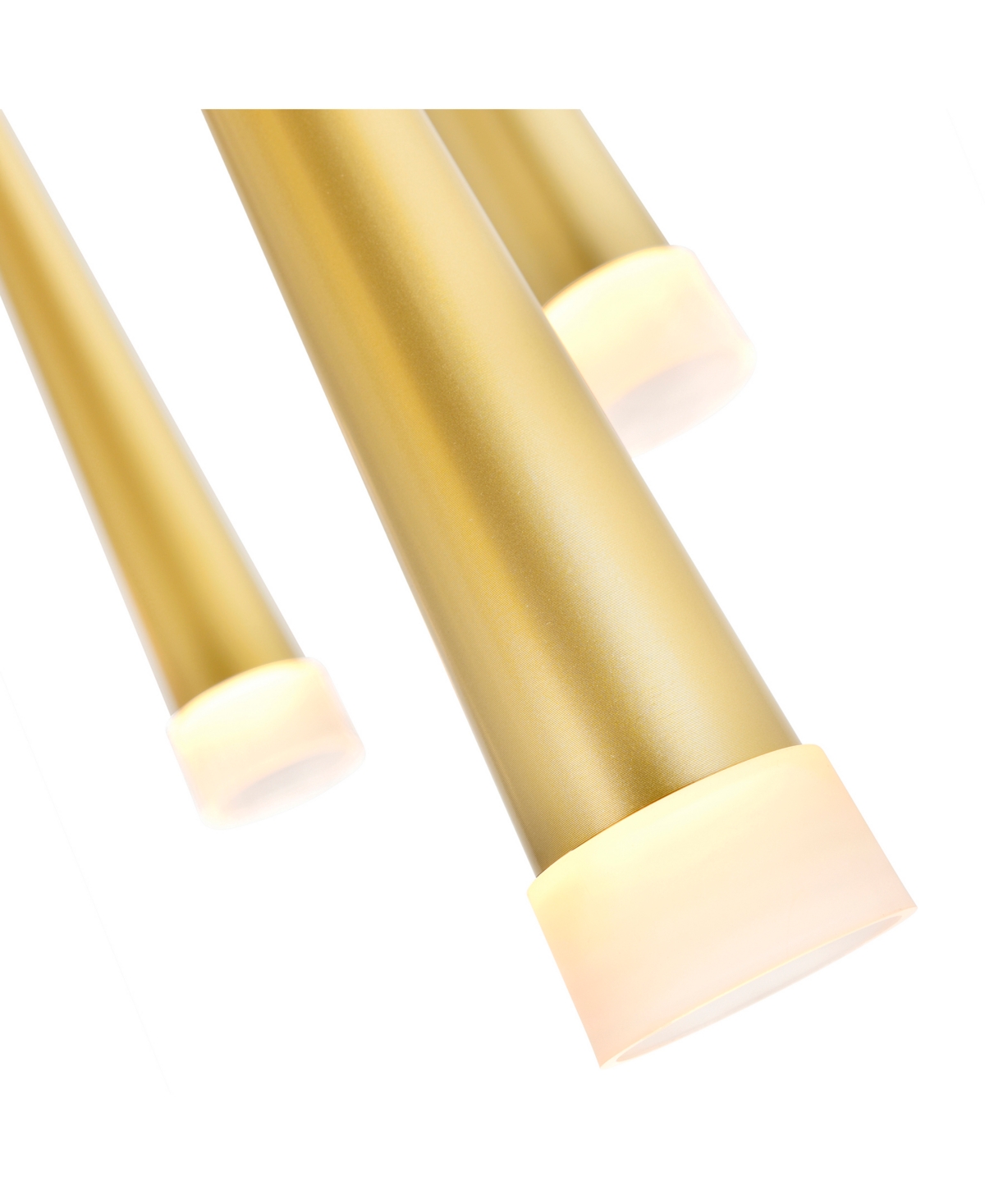 Shop Cwi Lighting 18" Metal Andes Led Multi Light Pendant In Satin Gold