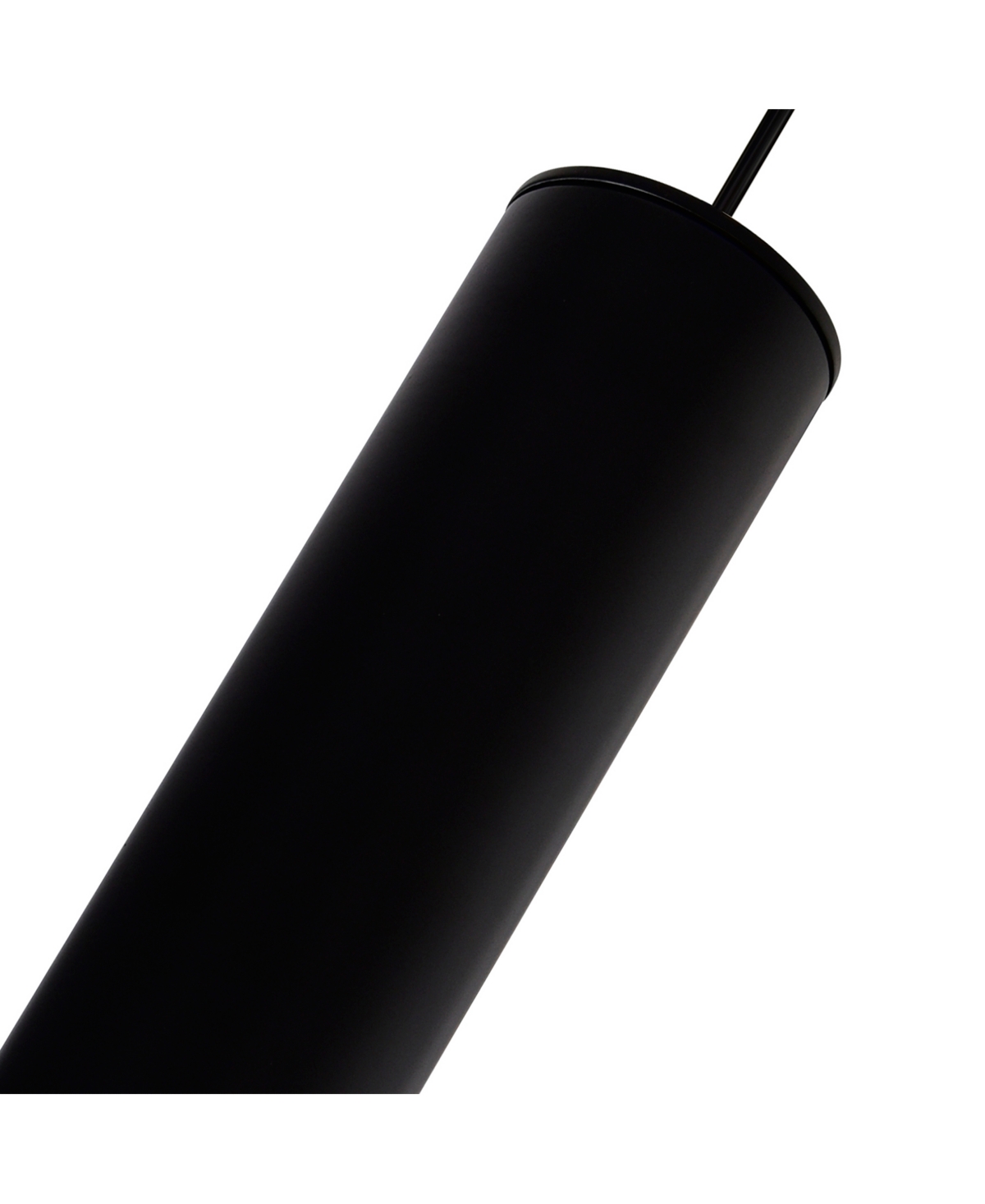 Cwi Lighting 13" Metal Lena Led Mini Pendant In Black