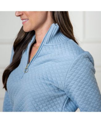 Women's Quilted Half Zip Pullover