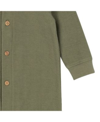 Baby Boys Hooded Long Sleeve Romper