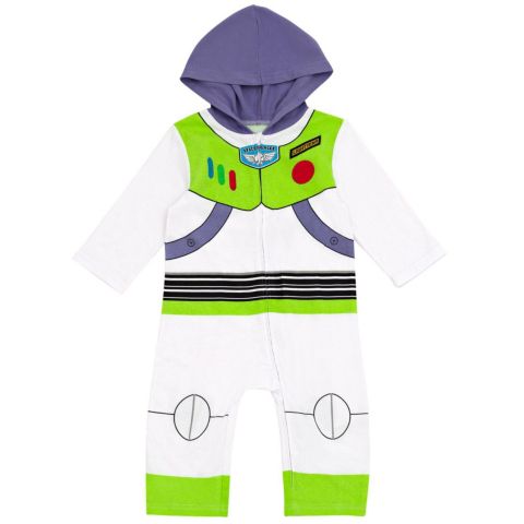 Детский костюм Toy Story Buzz Lightyear с капюшоном, цельный, для мальчиков, цвет: Зелёный
