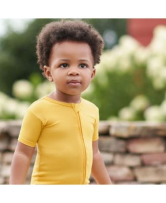 Baby Boys Buttery Soft Viscose Made from Eucalyptus Snug Fit Romper Pajamas