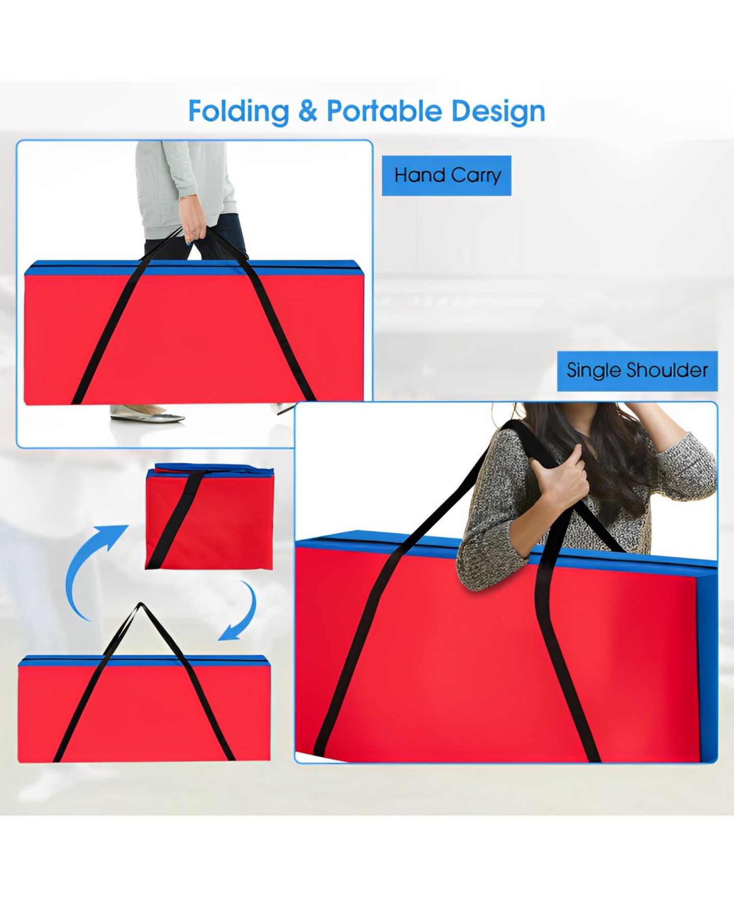 Детские игрушки SKONYON Giant 4 in A Row Storage Carrying Bag for Jumbo 4-to-Score Game Set Only Bag — фото 3