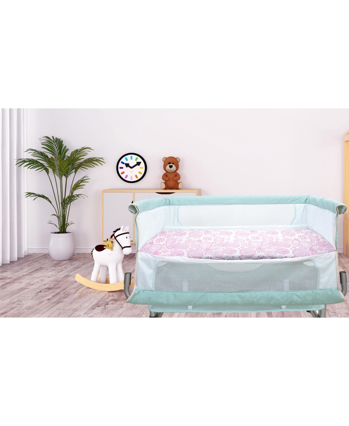 Bublo Baby Baby Bassinet Sheet Set for Boy and Girl, 5 Pack, Universal Fitted for Oval, Hourglass & Rectangle Bassinet Mattress, Fitted Sheets.
