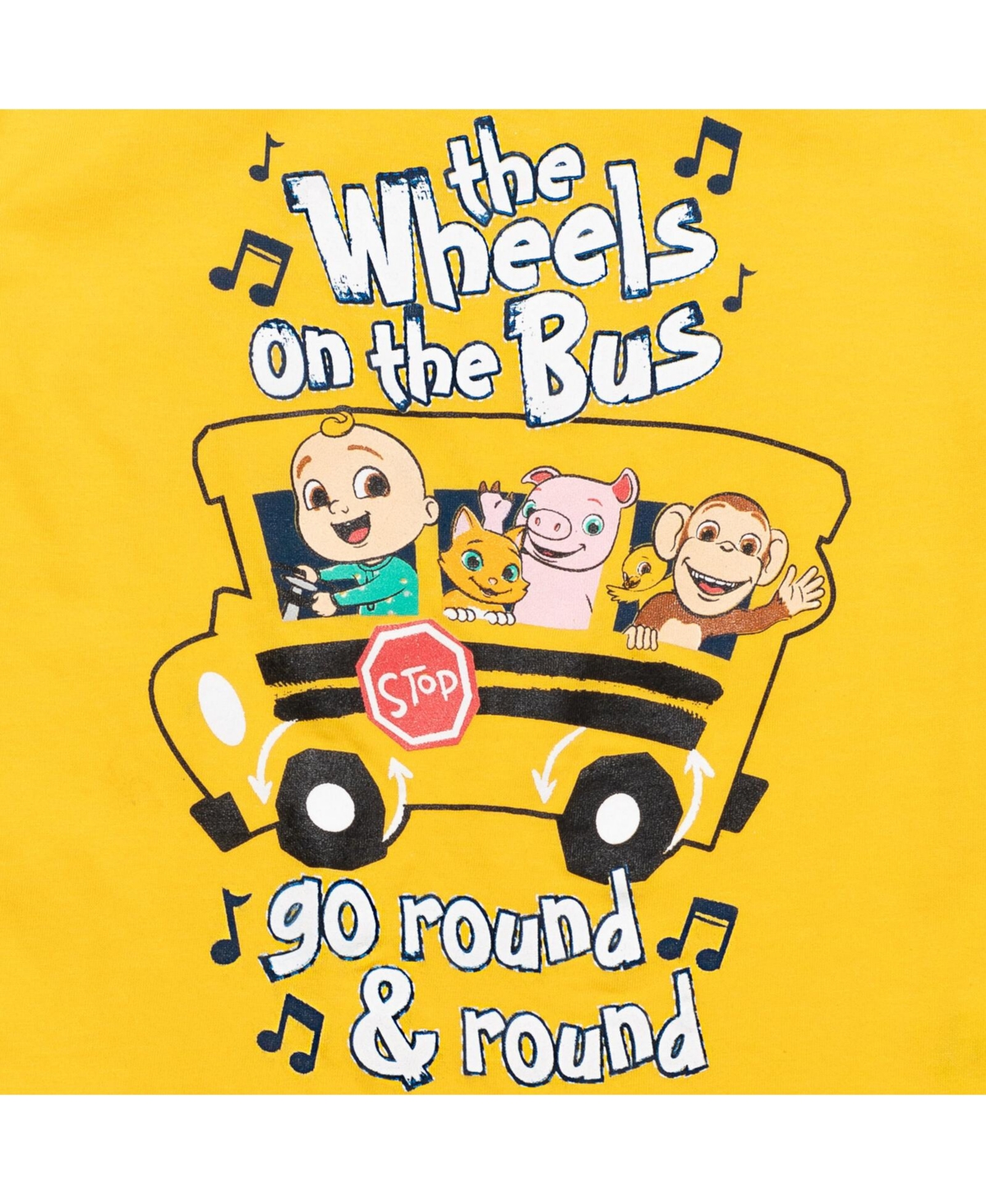 CoComelon Baby Boys Jj Graphic T-Shirt French Terry Shorts Outfit Set -blue