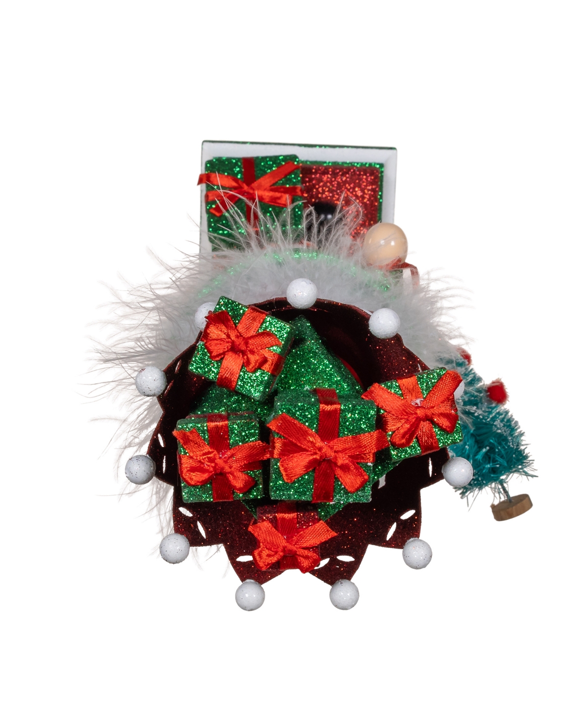 Kurt Adler 18-inch Hollywood Nutcrackers With Presents Crown In Red